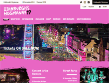 Tablet Screenshot of edinburghshogmanay.com